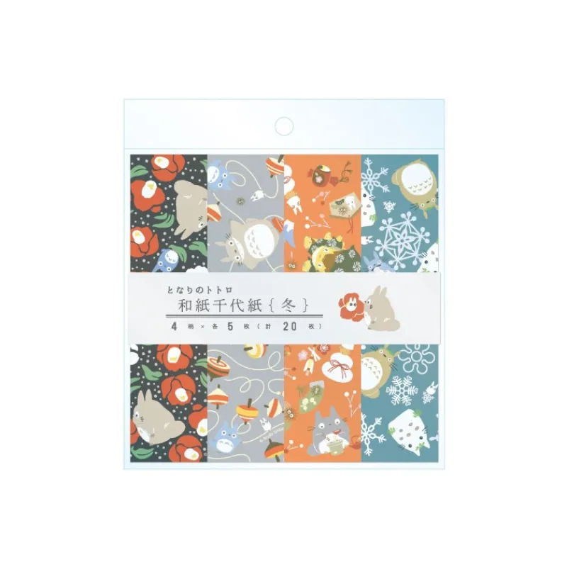 Postcards And Letter Papers*Maison Ghibli 2024 Chiyogami Paper Winter - My Neighbor Totoro