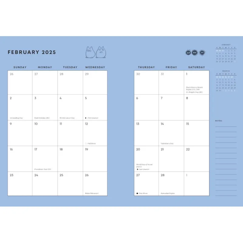 Schedule Diaries And Calendars*Maison Ghibli 2025 Diary - My Neighbor Totoro