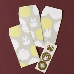 Postcards And Letter Papers*Maison Ghibli 6 Envelopes & stickers set Totoro Dandelion - My Neighbor Totoro
