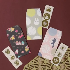 Postcards And Letter Papers*Maison Ghibli 6 Envelopes & stickers set Totoro Dandelion - My Neighbor Totoro