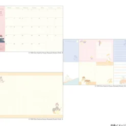 Schedule Diaries And Calendars*Maison Ghibli 2025 Felt Diary Kiki & Jiji on the broom - Kiki's Delivery Service