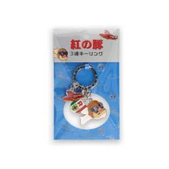 Keychains*Maison Ghibli 3 pieces Key Ring Marco - Porco Rosso