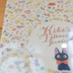 Storage*Maison Ghibli A4 size Clear with 3 flaps Flowers - Kiki’s Delivery Service