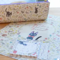 Storage*Maison Ghibli A4 size Clear with 3 flaps Flowers - Kiki’s Delivery Service