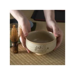 Kitchenware*Maison Ghibli Akahada-yaki Matcha Tea Bowl & Whisk - My Neighbor Totoro