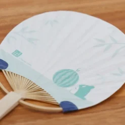Accessories*Maison Ghibli Bamboo Fan & Letter Set Totoro with Watermelon - My Neighbor Totoro