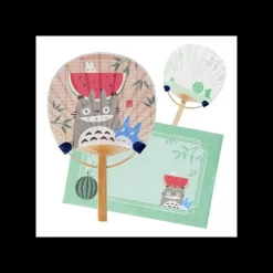 Accessories*Maison Ghibli Bamboo Fan & Letter Set Totoro with Watermelon - My Neighbor Totoro