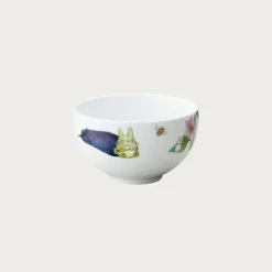 Kitchenware*Maison Ghibli Bowl 13cm Totoro Eggplant and flower - My Neighbor Totoro