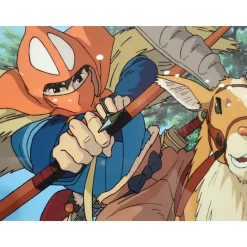 Cel Art - Studio Ghibli*Maison Ghibli CEL ART ASHITAKA GOES TO BATTLE - STUDIO GHIBLI