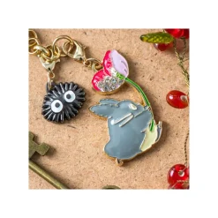 Straps*Maison Ghibli Charm Chain Big Totoro & Flower - My Neighbor Totoro