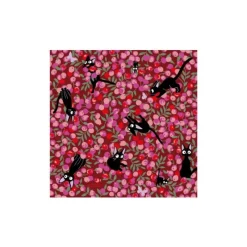 Postcards And Letter Papers*Maison Ghibli Chiyogami Paper Jiji & Flowers - Kiki's Delivery Service