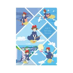 Storage*Maison Ghibli Clear File A4 Flying Kiki - Kiki's Delivery Service