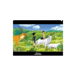 Storage*Maison Ghibli Clear File A4 San & Ashitaka - Princess Mononoke