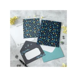 Postcards And Letter Papers*Maison Ghibli Clear Folder & Letter Set Soot Sprites Leaves - My Neighbor Totoro