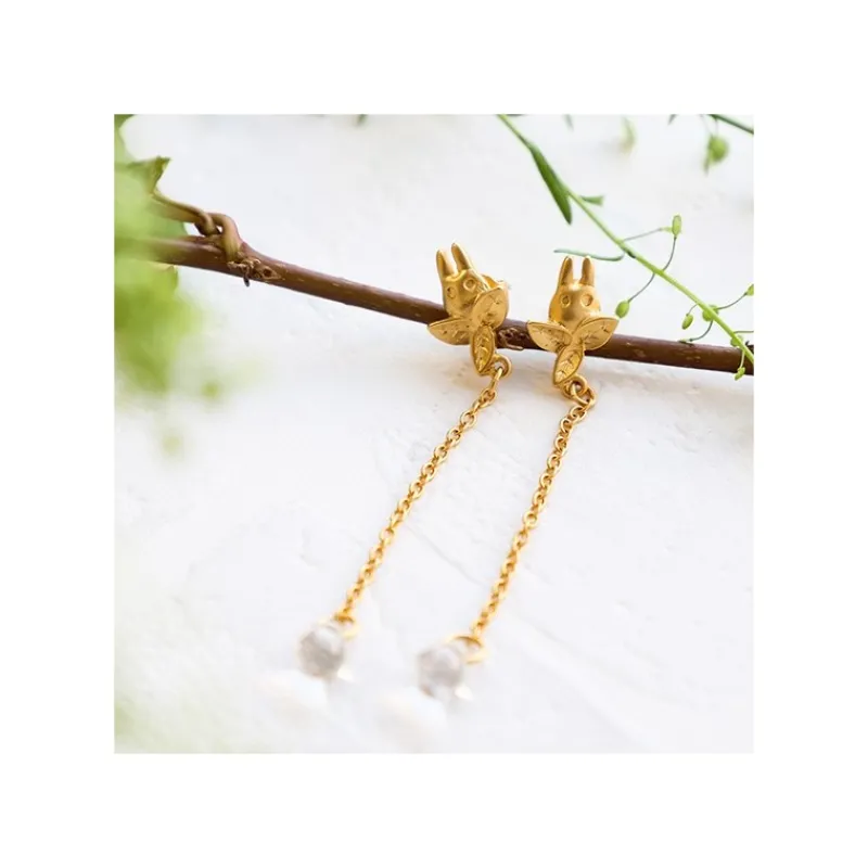 Jewellery*Maison Ghibli Clipped Earrings Small Totoro Drop Series - My Neighbor Totoro