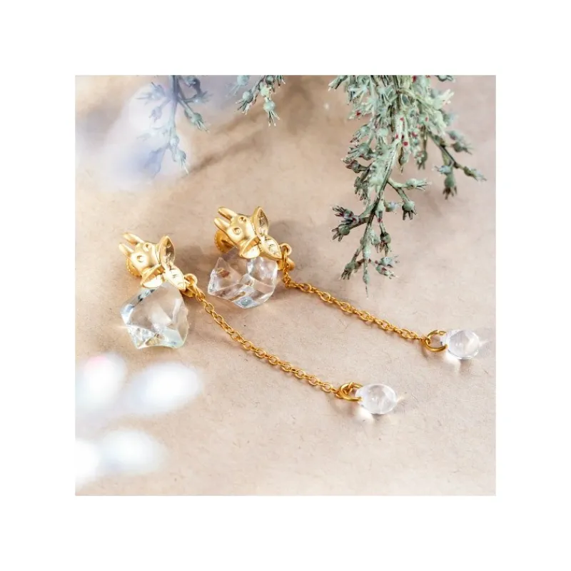 Jewellery*Maison Ghibli Clipped Earrings Small Totoro Drop Series - My Neighbor Totoro