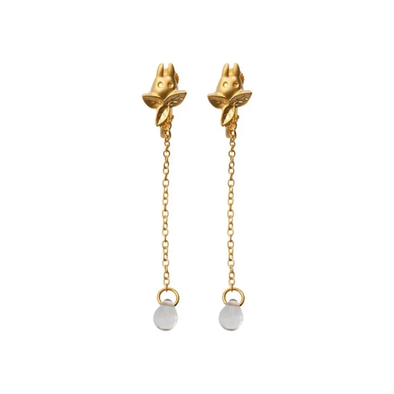 Jewellery*Maison Ghibli Clipped Earrings Small Totoro Drop Series - My Neighbor Totoro