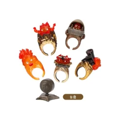Figurines*Maison Ghibli Collection Calcifer 1 Blind Ring - Howl’s Moving Castle