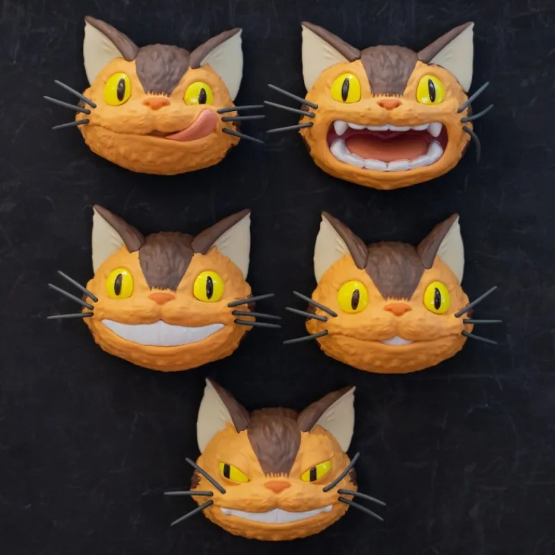 Magnets*Maison Ghibli Collection Catbus faces Assorted 6 Magnets - My neighbor Totoro