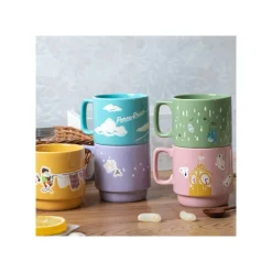 Kitchenware*Maison Ghibli Coloful embossed mug Kiki on her broom - Kiki's Delivery Service