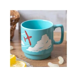 Kitchenware*Maison Ghibli Coloful embossed mug Savoia - Porco Rosso