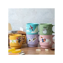 Kitchenware*Maison Ghibli Coloful embossed mug Savoia - Porco Rosso