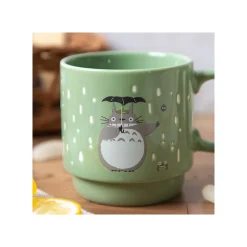 Kitchenware*Maison Ghibli Coloful embossed mug Totoro Holding Umbrella - My Neighbor Totoro