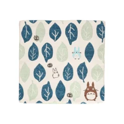 Furniture*Maison Ghibli Cushion Big Totoro Blue & Green leaves 45x45 cm - My Neighbour Totoro