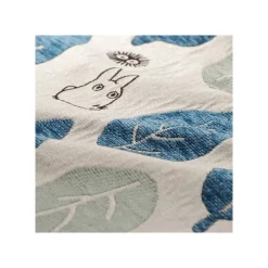Furniture*Maison Ghibli Cushion Big Totoro Blue & Green leaves 45x45 cm - My Neighbour Totoro