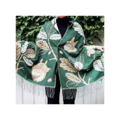 Outfits*Maison Ghibli Dark Green Stole Oak leaves - My Neighbor Totoro