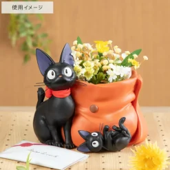 Décoration*Maison Ghibli Diorama Planter Jiji and pouch - Kiki’s Delivery Service