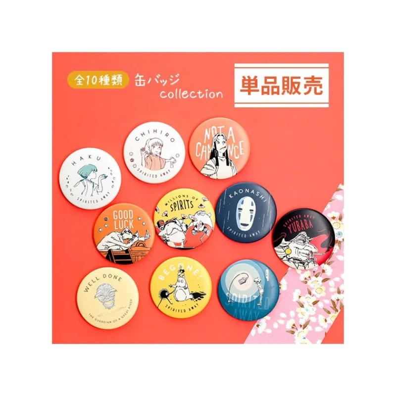 Badges*Maison Ghibli Display of 10 Chihiro Anniversary Badges - Spirited Away
