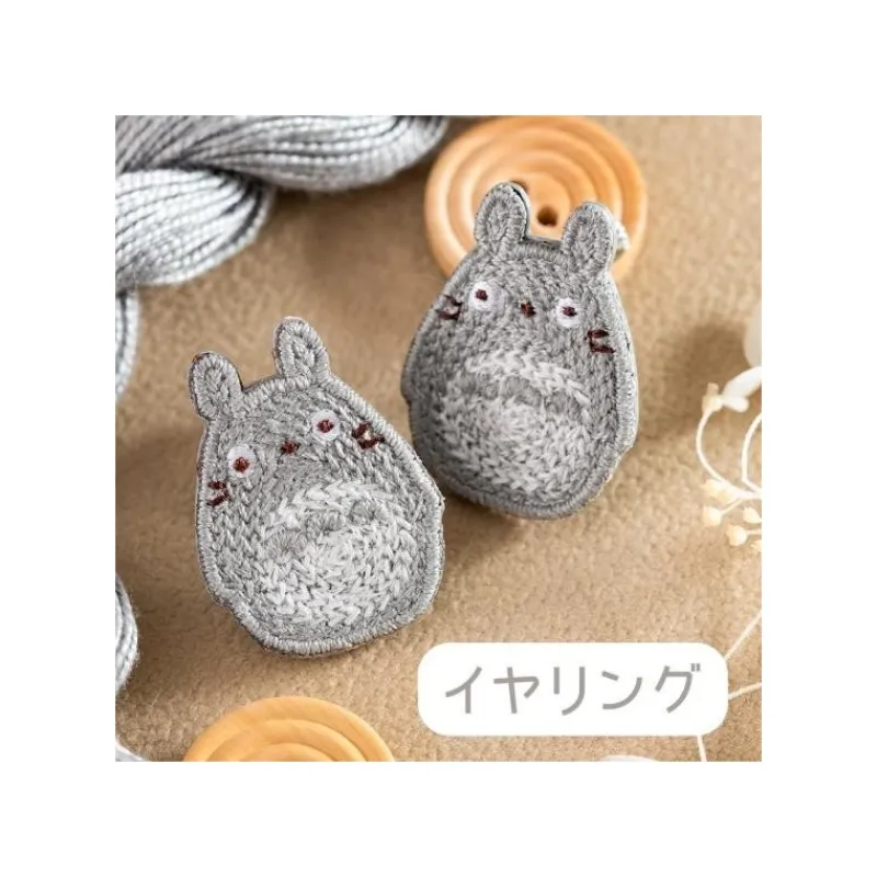 Jewellery*Maison Ghibli Earrings Embroidery serie Totoro - My Neighbour Totoro