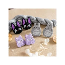 Jewellery*Maison Ghibli Earrings Embroidery serie Totoro - My Neighbour Totoro