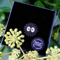 Pins*Maison Ghibli Embroidered Jewel Brooch Soot Sprite - My Neighbor Totoro