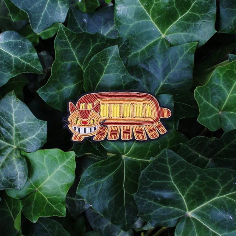 Pins*Maison Ghibli Embroidered Jewel Brooch Catbus - My Neighbor Totoro