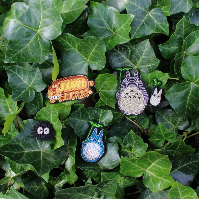 Pins*Maison Ghibli Embroidered Jewel Brooch Medium Totoro - My Neighbor Totoro