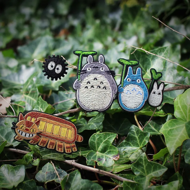 Pins*Maison Ghibli Embroidered Jewel Brooch Medium Totoro - My Neighbor Totoro