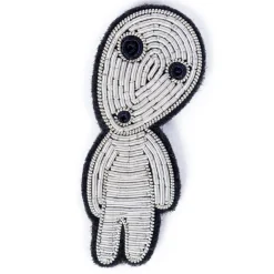 Pins*Maison Ghibli Embroidered Jewel Brooch Walking Kodama - Princess Mononoke