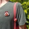 Pins*Maison Ghibli Embroidered Jewel Brooch San’s mask - Princess Mononoke