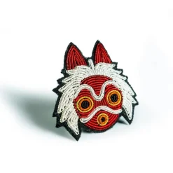 Pins*Maison Ghibli Embroidered Jewel Brooch San’s mask - Princess Mononoke