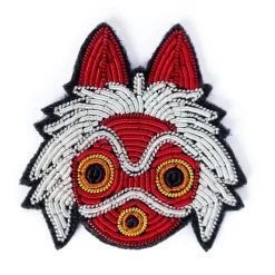 Pins*Maison Ghibli Embroidered Jewel Brooch San’s mask - Princess Mononoke