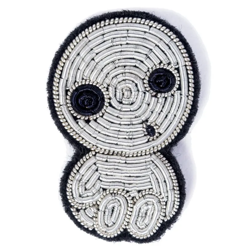 Pins*Maison Ghibli Embroidered Jewel Brooch Seated Kodama - Princess Mononoke