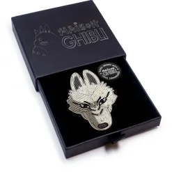 Pins*Maison Ghibli Embroidered Jewel Brooch Moro - Princess Mononoke