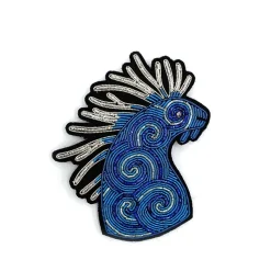 Pins*Maison Ghibli Embroidered Jewel Brooch Night Walker - Princess Mononoke