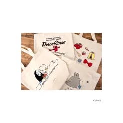 Bags*Maison Ghibli Embroidery Canvas Tote bag Savoia - Porco Rosso