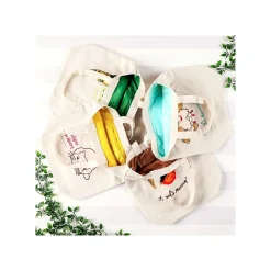 Bags*Maison Ghibli Embroidery Canvas Tote bag the Path of Twos - Whisper of the Heart