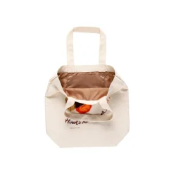 Bags*Maison Ghibli Embroidery Canvas Tote bag Calcifer In A Hurry - Howl's Moving Castle