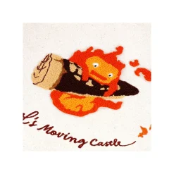 Bags*Maison Ghibli Embroidery Canvas Tote bag Calcifer In A Hurry - Howl's Moving Castle