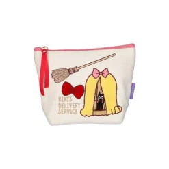 Storage*Maison Ghibli Embroidery pouch Jiji in cage - Kiki's Delivery Service